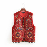 Eleanor | Women’s Boho Floral Open Front Vest Design | The Bellemont Sisters Australia