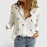 Faith | Women’s Linen V Neck Button Blouse – White 2 | The Bellemont Sisters Australia