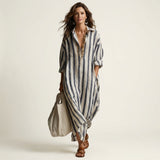 Carra | Striped Maxi Dress | The Bellemont Sisters Australia