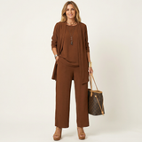 Vivienne | Minimalist 3-Piece Set – Brown | The Bellemont Sisters Australia