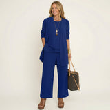 Vivienne | Minimalist 3-Piece Set – Blue | The Bellemont Sisters Australia