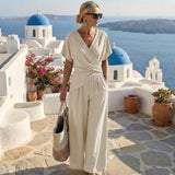 Fenna™ Elegant Two-Piece Set – Apricot | The Bellemont Sisters Australia