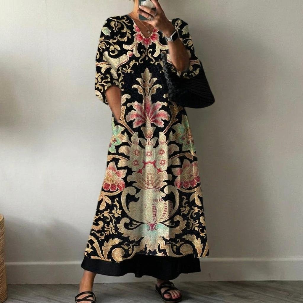 Elegant Dress with Evi Print | The Bellemont Sisters Australia