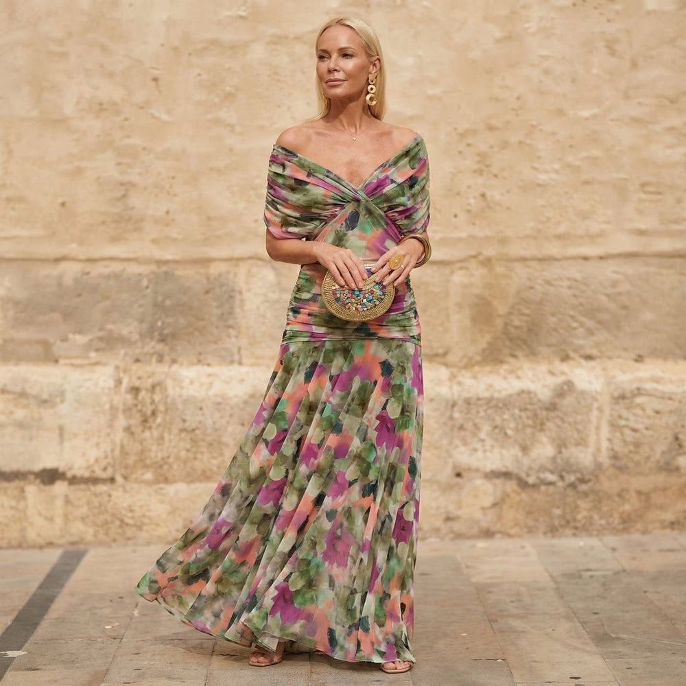 KELSEY | PLEATED ELEGANT MIDI DRESS | The Bellemont Sisters Australia