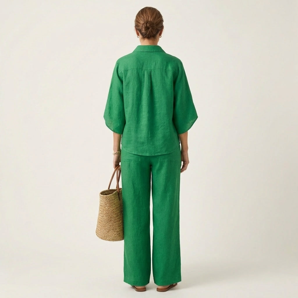 Zerah | Linen Two-Piece Set | The Bellemont Sisters Australia