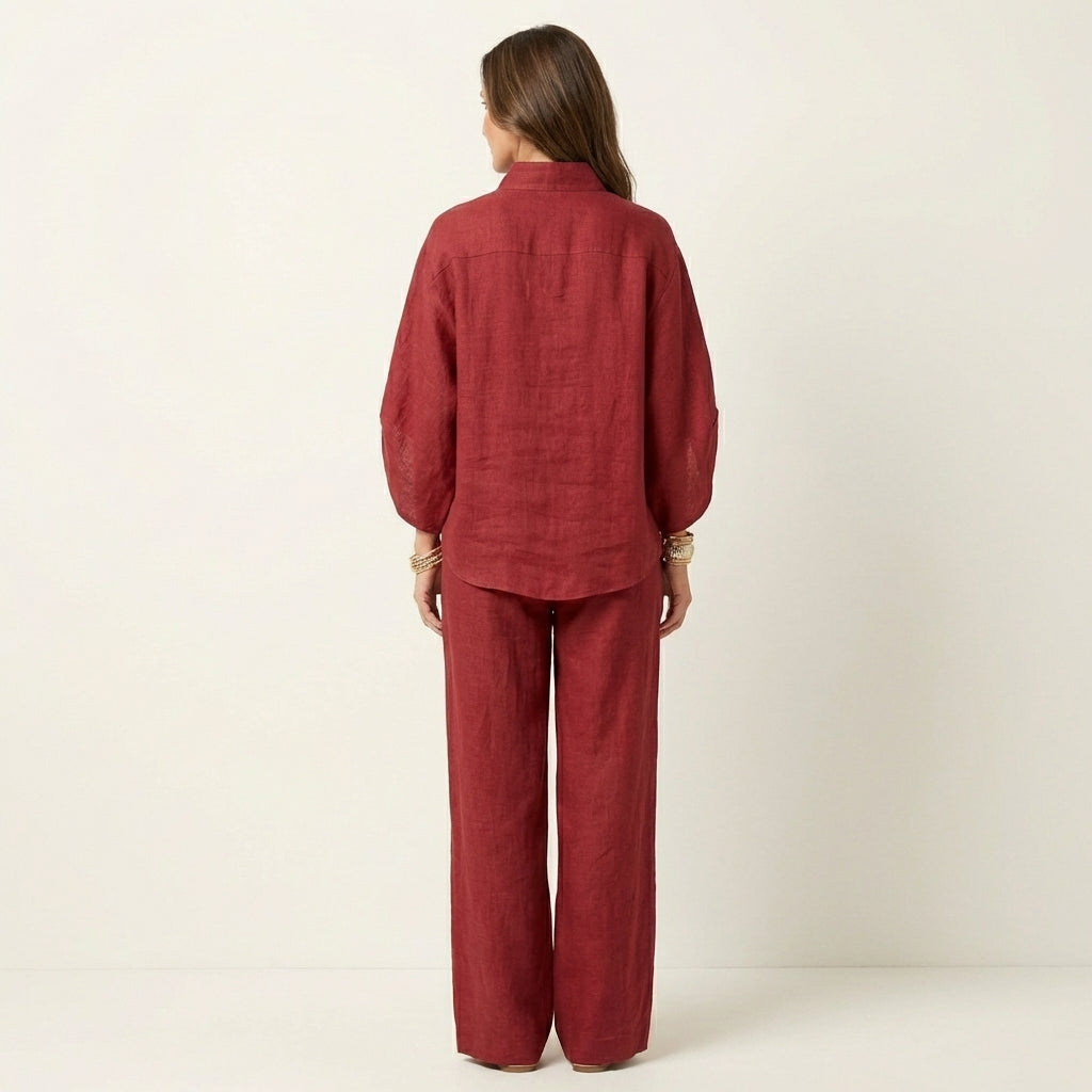 Zerah | Linen Two-Piece Set | The Bellemont Sisters Australia