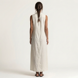 Mirabell | Hooded Button-Front Sleeveless Linen Maxi Dress | The Bellemont Sisters Australia