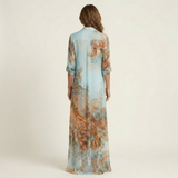 Lanie | Silk Maxi Shirt Dress | The Bellemont Sisters Australia