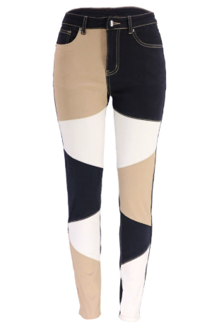 Calliope - Tube Pants With Color Block Pattern | The Bellemont Sisters Australia