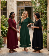 Aubrey™ | Flattering Tummy-Smoothing Midi Dress | The Bellemont Sisters Australia