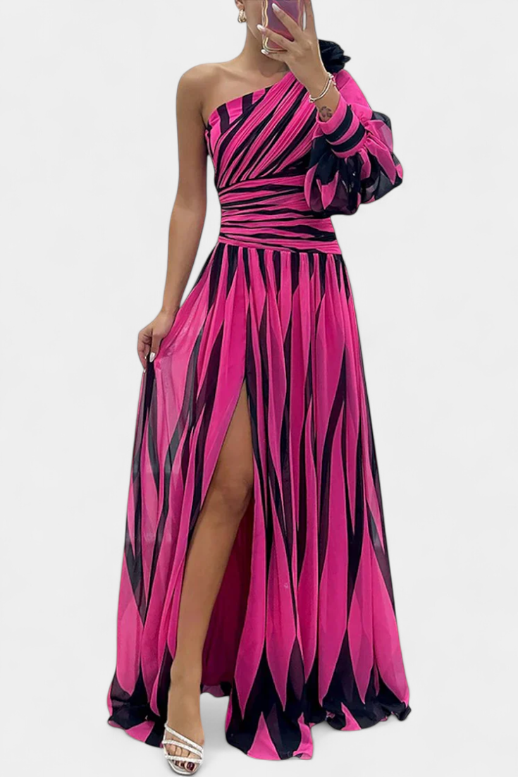 Aubryzah | Sophisticated Maxi Dress – Pink | The Bellemont Sisters Australia