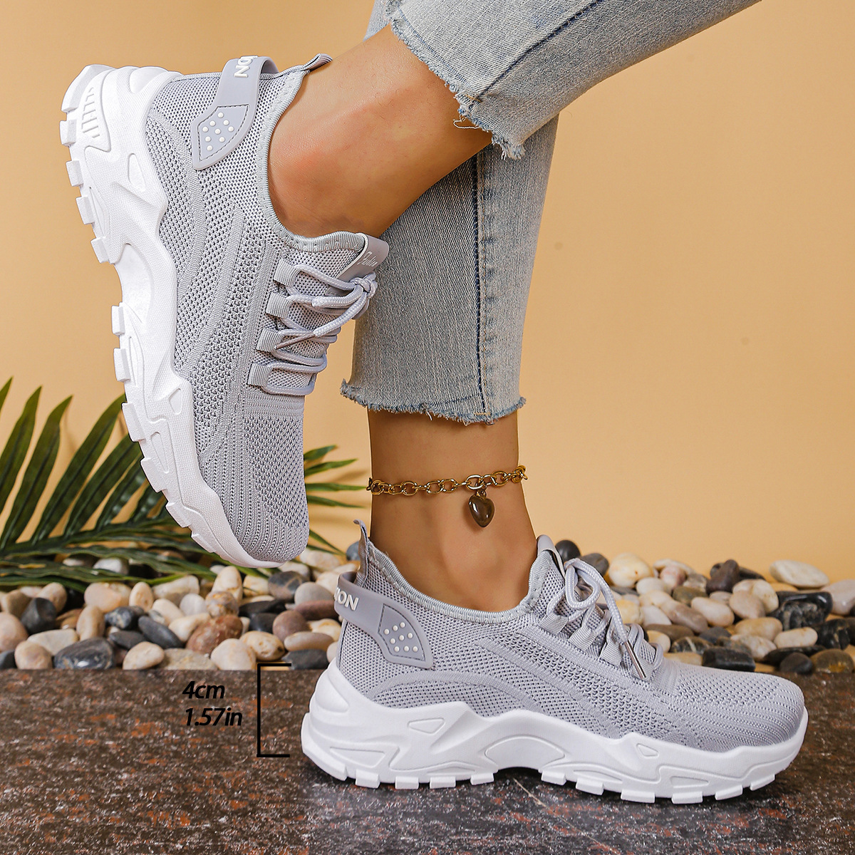 Maica | Orthopedic Sneakers – Gray | The Bellemont Sisters Australia