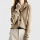 Camaryllis | Elegant Cardigan – Brown | The Bellemont Sisters Australia
