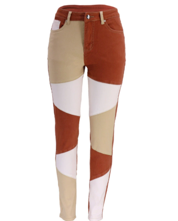 Calliope - Tube Pants With Color Block Pattern | The Bellemont Sisters Australia