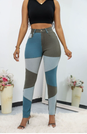 Calliope - Tube Pants With Color Block Pattern | The Bellemont Sisters Australia