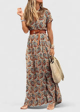 Alleta | Sophisticated Maxi Dress – Brown | The Bellemont Sisters Australia