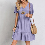 Susie™ Bohemian Casual Dress – Purple | The Bellemont Sisters Australia