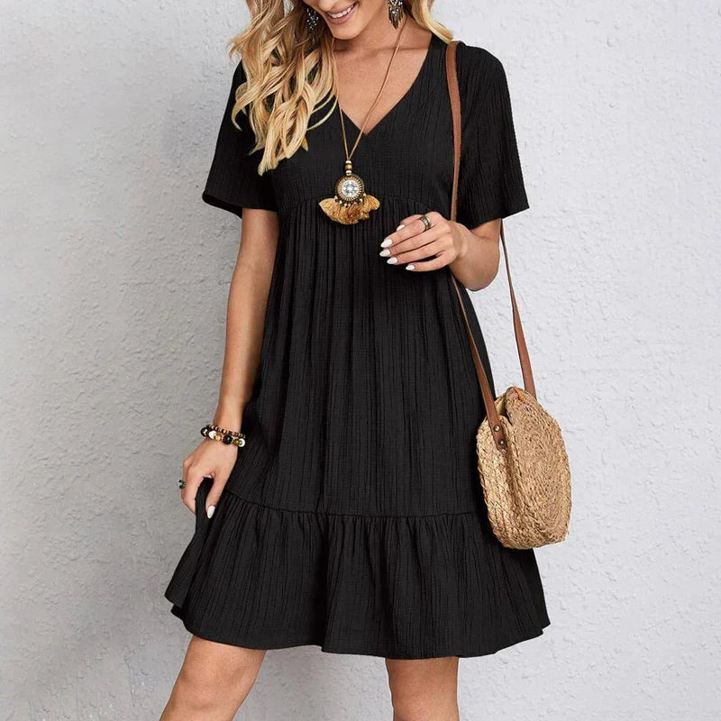 Susie™ Bohemian Casual Dress – Black | The Bellemont Sisters Australia