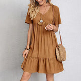 Susie™ Bohemian Casual Dress – Brown | The Bellemont Sisters Australia