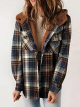 Woolie | Cozy Plaid Fleece-Lined Jacket – Blue | The Bellemont Sisters Australia