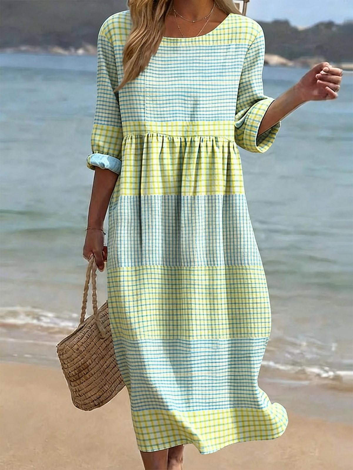 Lena | Casual Dress – Plaid | The Bellemont Sisters Australia