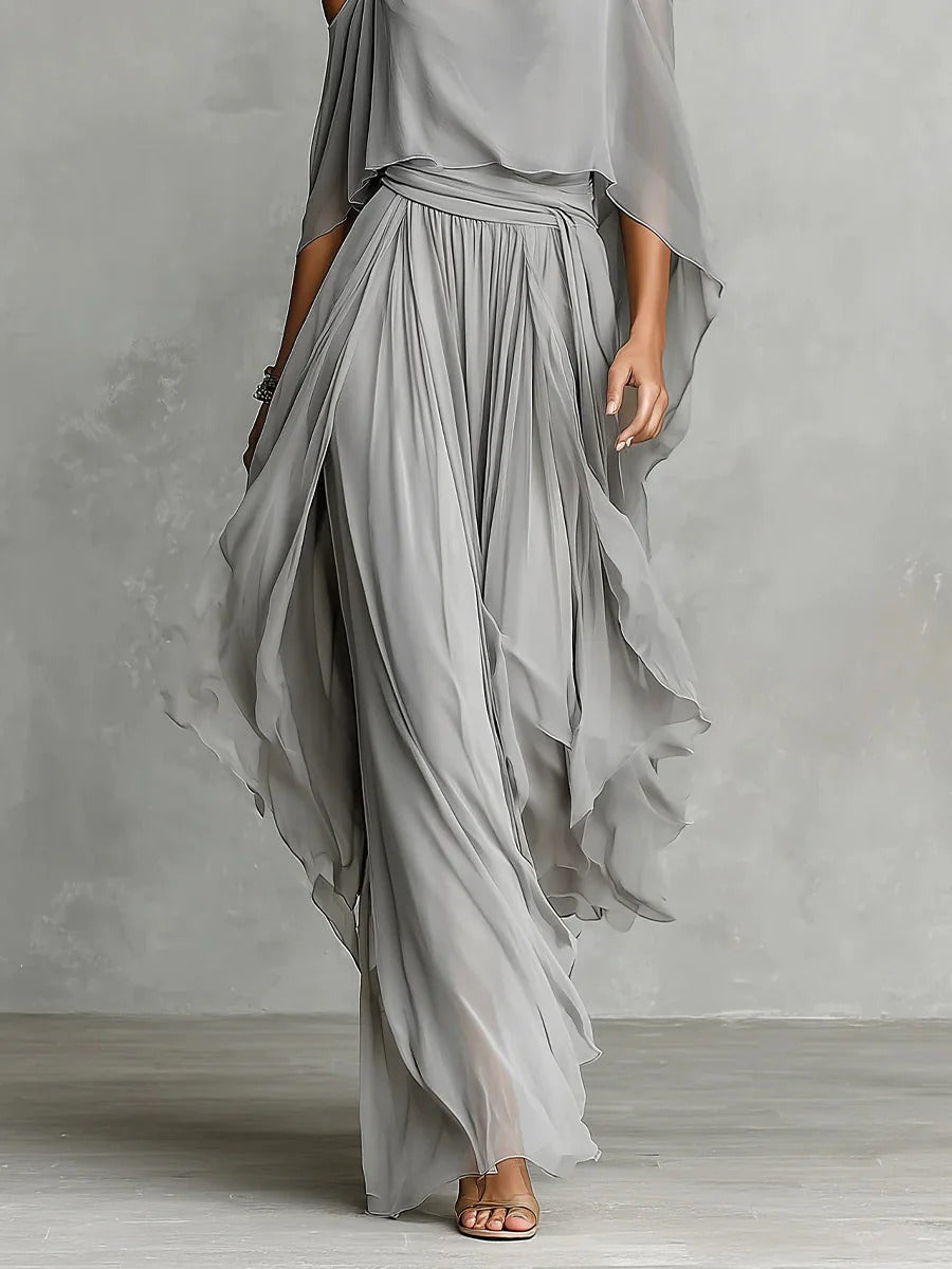 Ivah™ Off-Shoulder Flowy Set | The Bellemont Sisters Australia