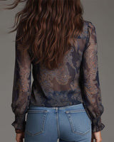 Demi | Zip Ruffled Retro Blouse | The Bellemont Sisters Australia