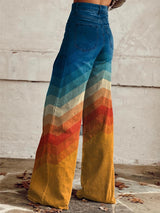 Léa - Elegant Retro Zigzag Pants | The Bellemont Sisters Australia