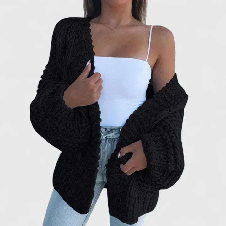 Yvanderliah | Comfortable Cardigan – Black | The Bellemont Sisters Australia