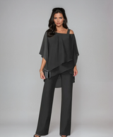 Mariella™ Two-Piece Layered Set – Black | The Bellemont Sisters Australia