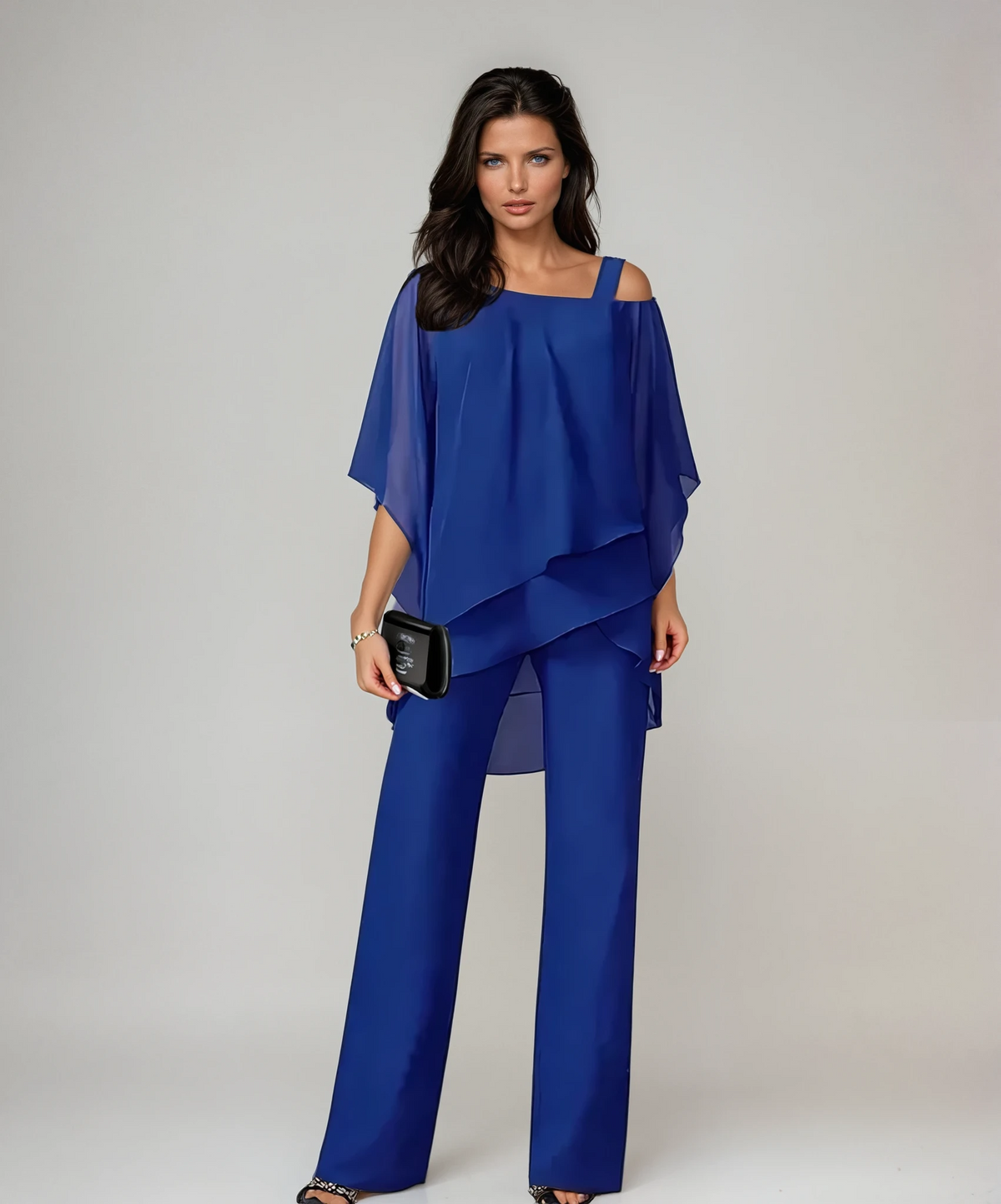 Mariella™ Two-Piece Layered Set – Blue | The Bellemont Sisters Australia