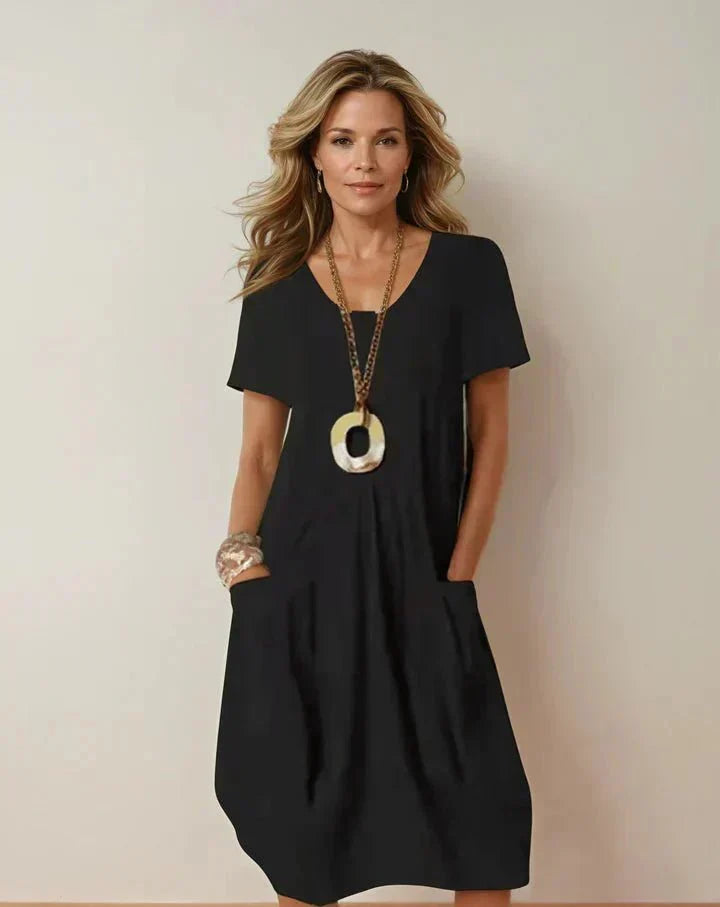 Kwani | Easy Casual Flow Dress – Black (Almost sold out) | The Bellemont Sisters Australia