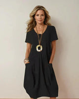 Kwani | Easy Casual Flow Dress – Black (Almost sold out) | The Bellemont Sisters Australia