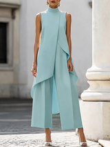 Camara™ | Elegant Formal Occasion Pant Set – Light Blue | The Bellemont Sisters Australia