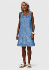 Zarisse | Elegant Midi Dress – Blue | The Bellemont Sisters Australia