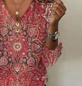 Audrey | Women’s Bohemian Print Blouse Oriental Style | The Bellemont Sisters Australia