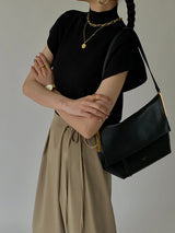 Michelle | Women's Mock Neck Short Sleeve Casual Top | The Bellemont Sisters Australia