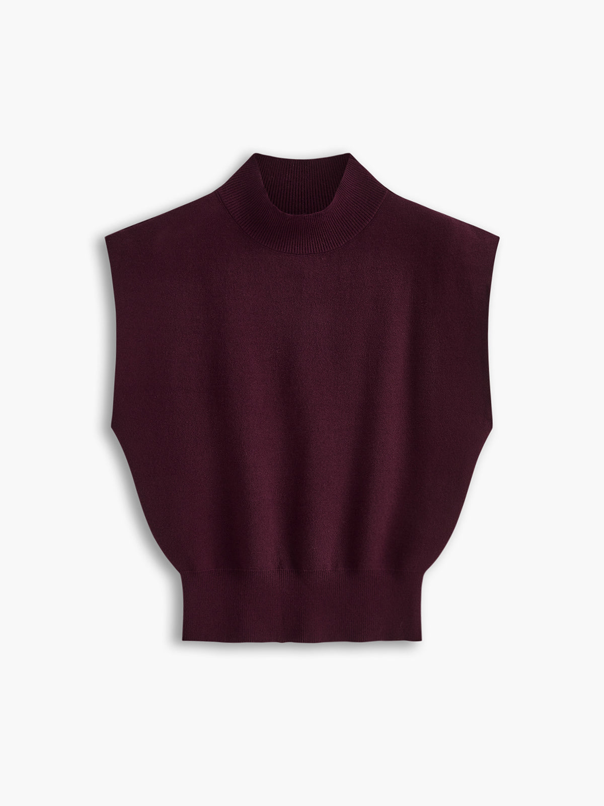 Michelle | Women's Mock Neck Short Sleeve Casual Top – Burgundy | The Bellemont Sisters Australia