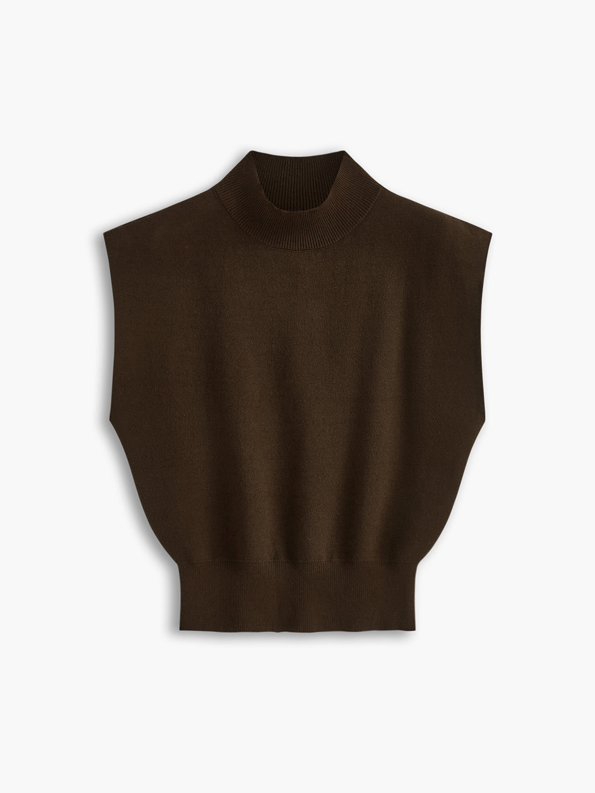 Michelle | Women's Mock Neck Short Sleeve Casual Top – Dark Brown | The Bellemont Sisters Australia