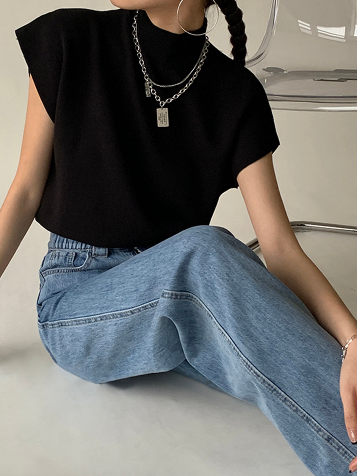 Michelle | Women's Mock Neck Short Sleeve Casual Top | The Bellemont Sisters Australia
