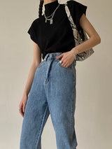 Michelle | Women's Mock Neck Short Sleeve Casual Top | The Bellemont Sisters Australia