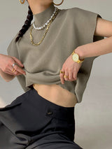 Michelle | Women's Mock Neck Short Sleeve Casual Top | The Bellemont Sisters Australia