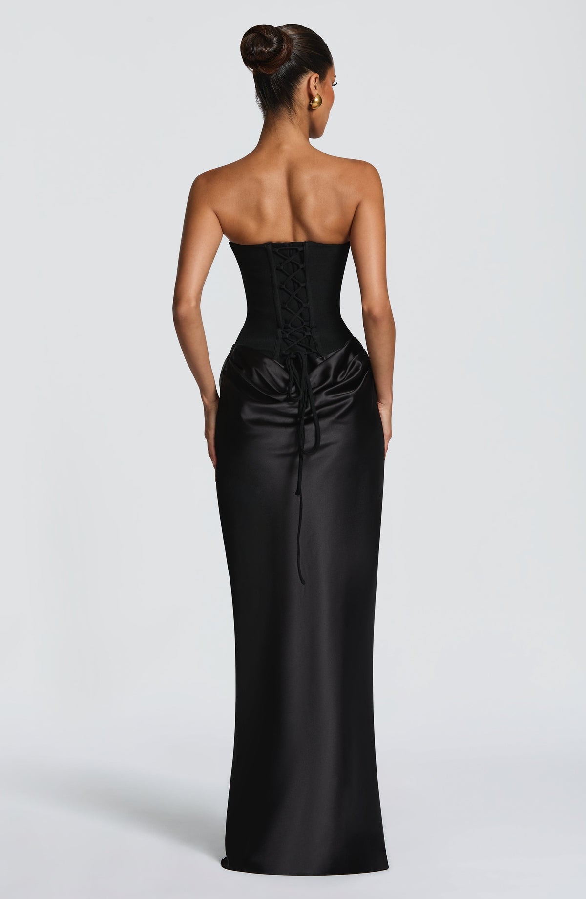 Noelle | Women's Evening Satin Cowl Neck Maxi Dress | The Bellemont Sisters Australia
