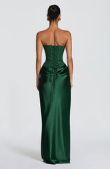 Noelle | Women's Evening Satin Cowl Neck Maxi Dress | The Bellemont Sisters Australia