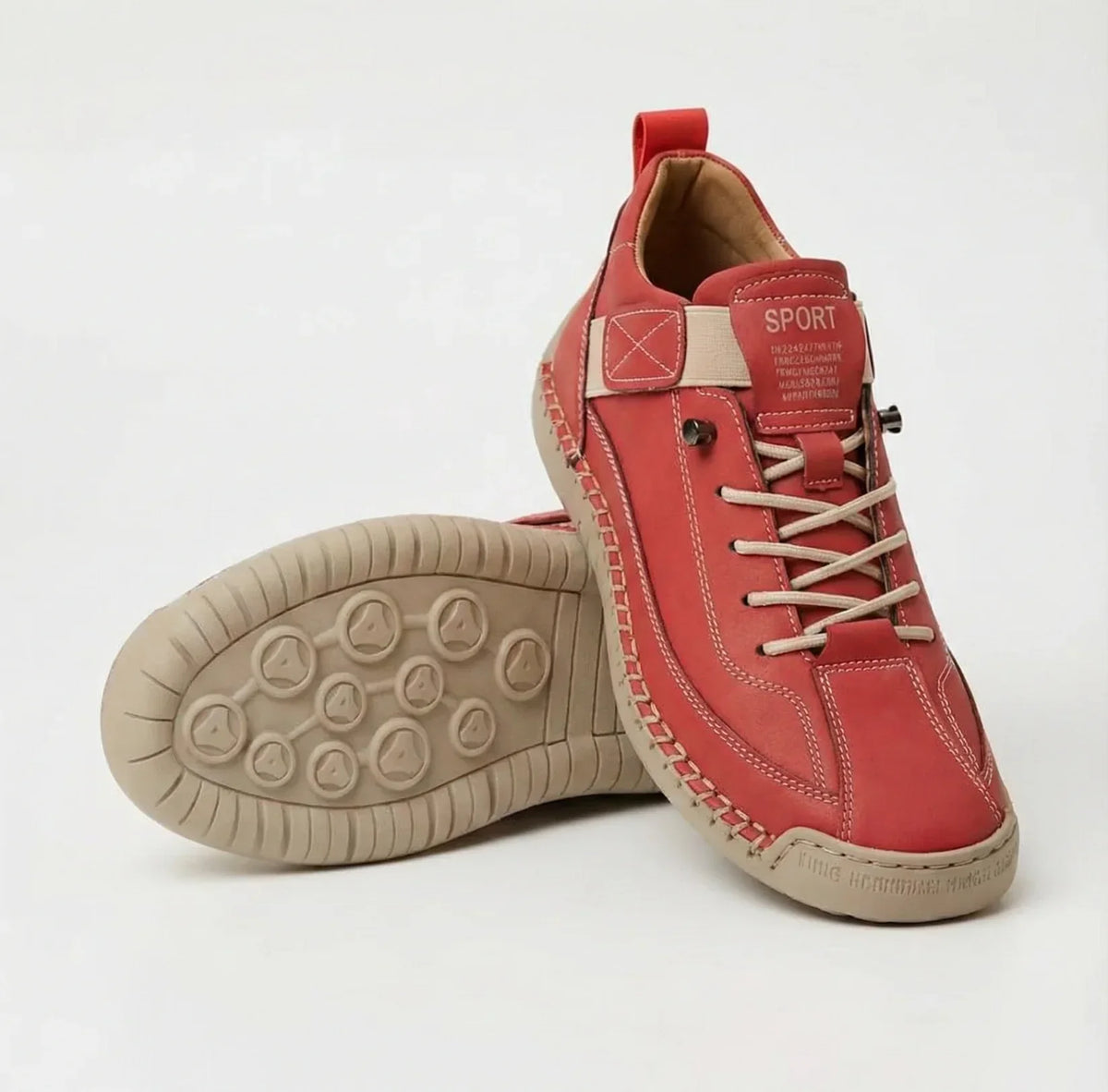 Rosie – Comfortable and Orthopedic Sneakers – Red | The Bellemont Sisters Australia