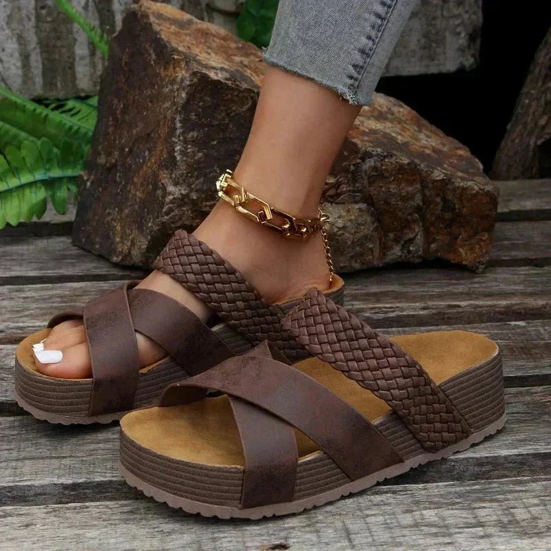 Hana | Comfort and Style Sandals – Brown (Almost sold out) | The Bellemont Sisters Australia