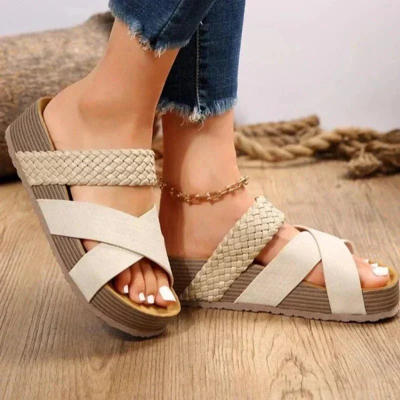 Hana | Comfort and Style Sandals – White | The Bellemont Sisters Australia