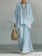 Nadia | Two-Piece Set – Light Blue | The Bellemont Sisters Australia