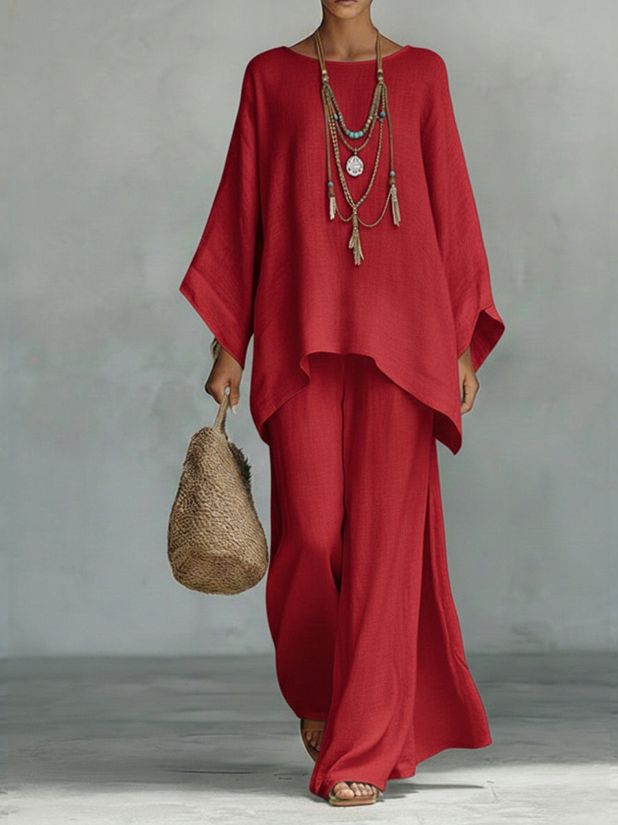 Nadia | Two-Piece Set – Red | The Bellemont Sisters Australia