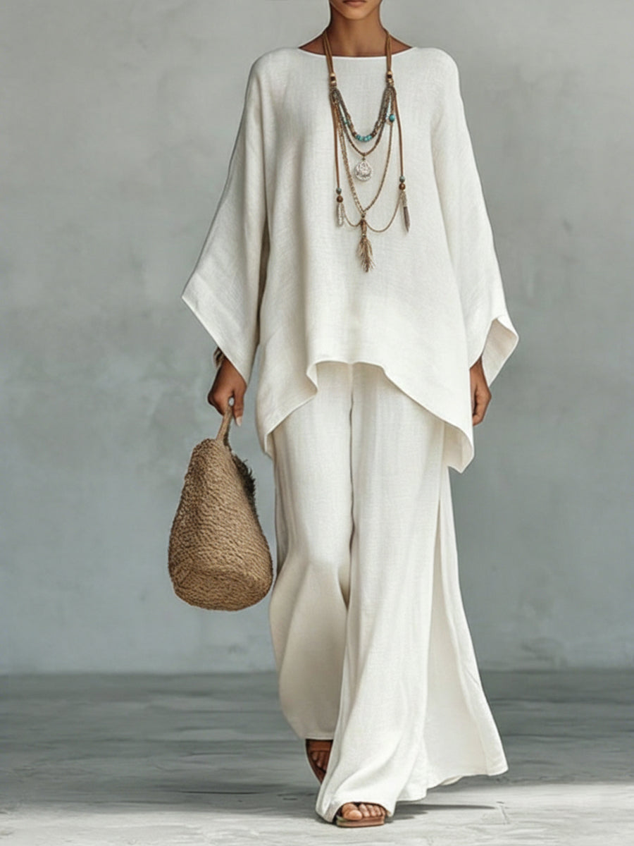 Nadia | Two-Piece Set – White | The Bellemont Sisters Australia